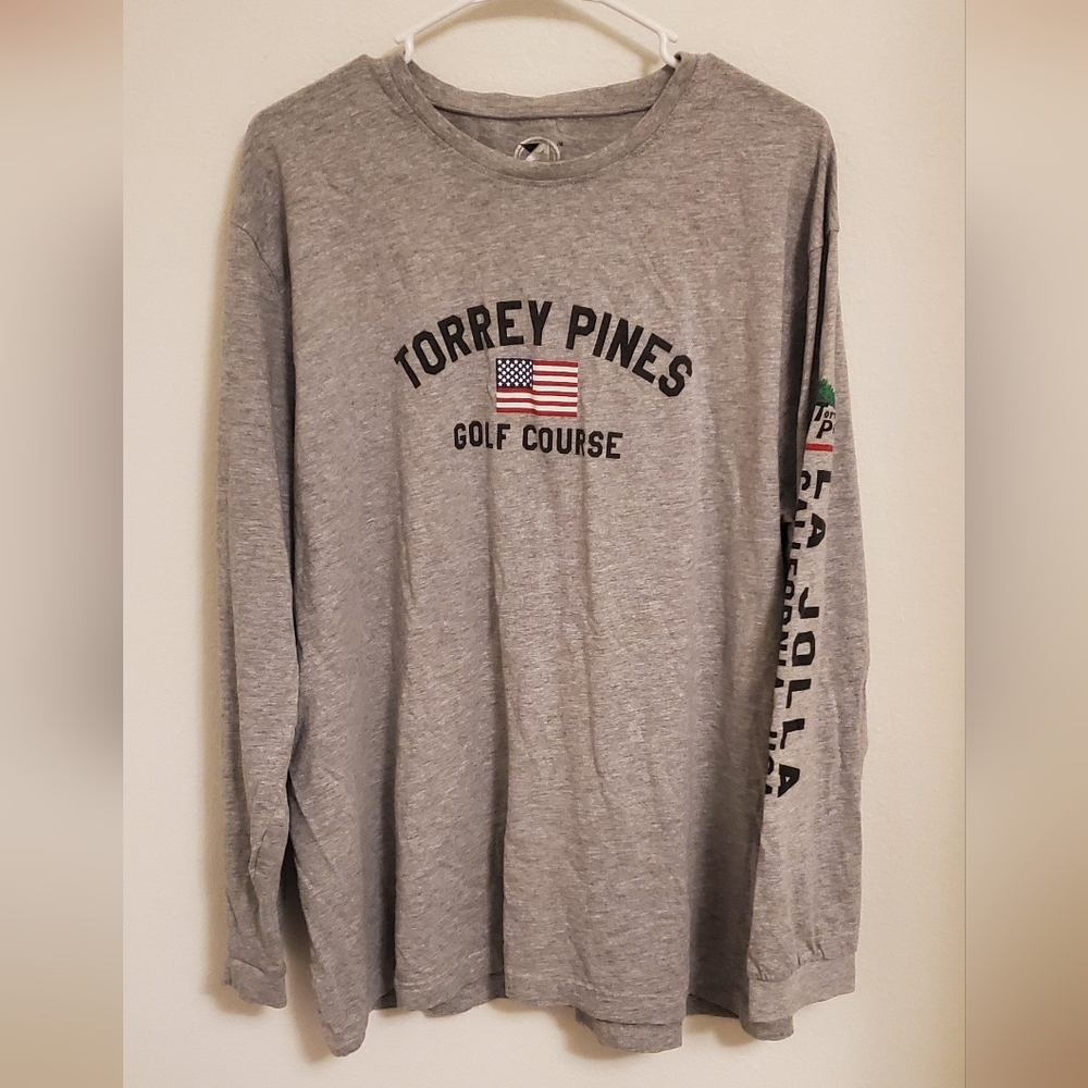 Torrey Pines Golf Course Gray Long Sleeve Tee Size 2X